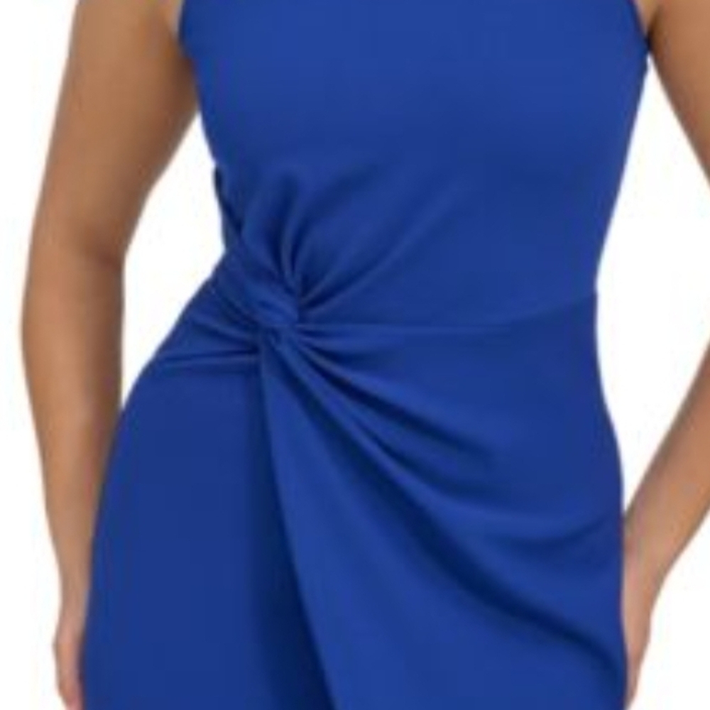 Siena Studio Royal Blue Knot Midi Dress
